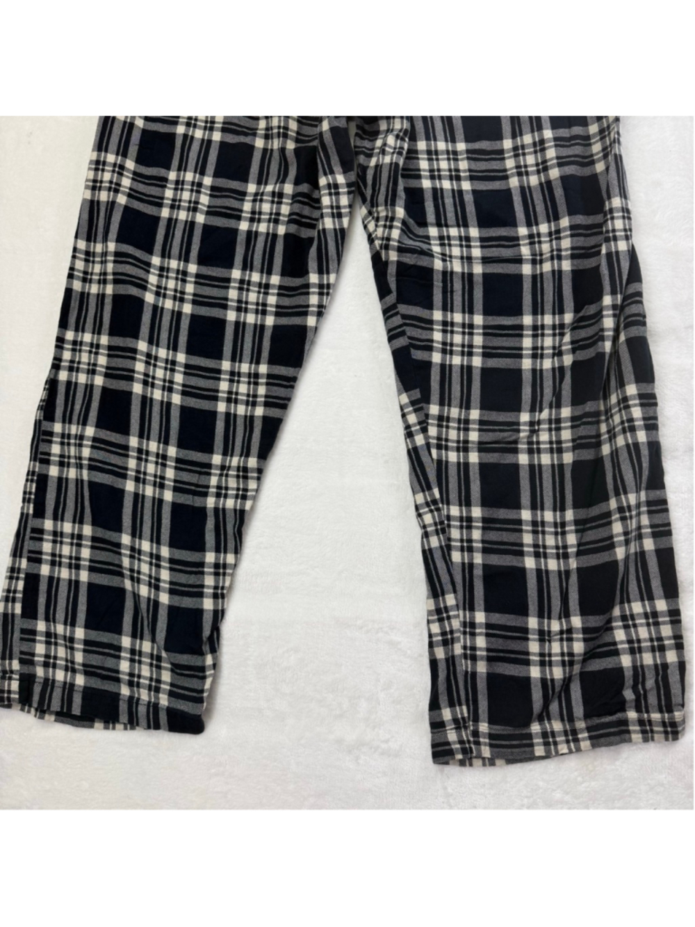 Men's Polo Ralph Lauren Plaid Pajama Pants XL Black White - Picture 8 of 11